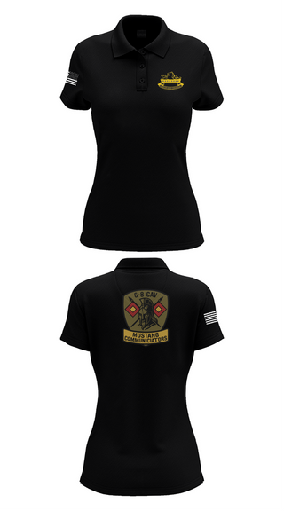 Womens Short Sleeve Performance Polo, 6-8 CAV, , Teamtime, Team time, sublimation, custom sports apparel, team uniforms, spirit wear, spiritwear, sports uniforms, custom shirts, team store, custom team store, fundraiser sports, apparel fundraiser