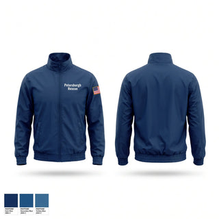 Windbreaker, Petersburgh Rescue, EMS/EMT, Teamtime, Team time, sublimation, custom sports apparel, team uniforms, spirit wear, spiritwear, sports uniforms, custom shirts, team store, custom team store, fundraiser sports, apparel fundraiser