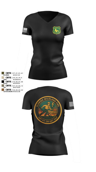 Womens Short Sleeve Vneck Shirt, Florida, , Teamtime, Team time, sublimation, custom sports apparel, team uniforms, spirit wear, spiritwear, sports uniforms, custom shirts, team store, custom team store, fundraiser sports, apparel fundraiser