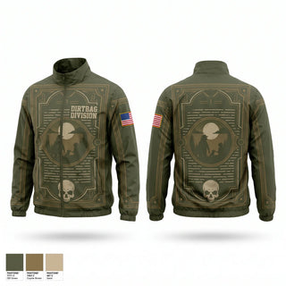 Windbreaker, Dirtbag Division, Army, Teamtime, Team time, sublimation, custom sports apparel, team uniforms, spirit wear, spiritwear, sports uniforms, custom shirts, team store, custom team store, fundraiser sports, apparel fundraiser