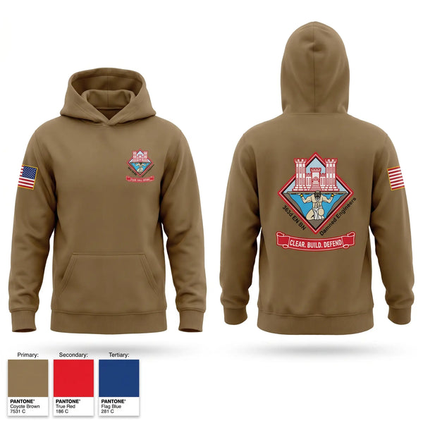 Hoodie, 363 Engineer Battalion, Army, Teamtime, Team time, sublimation, custom sports apparel, team uniforms, spirit wear, spiritwear, sports uniforms, custom shirts, team store, custom team store, fundraiser sports, apparel fundraiser