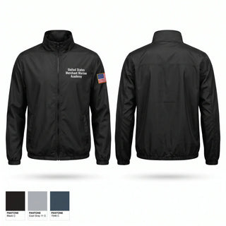 Windbreaker, United States Merchant Marine Academy, Navy, Teamtime, Team time, sublimation, custom sports apparel, team uniforms, spirit wear, spiritwear, sports uniforms, custom shirts, team store, custom team store, fundraiser sports, apparel fundraiser