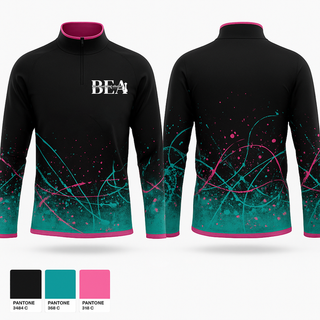Quarter Zip Jacket, Blackout Elite All-stars, Cheer, Teamtime, Team time, sublimation, custom sports apparel, team uniforms, spirit wear, spiritwear, sports uniforms, custom shirts, team store, custom team store, fundraiser sports, apparel fundraiser