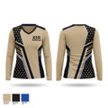210 Bulldogs Women's Long Sleeve V-neck Shirt - 1