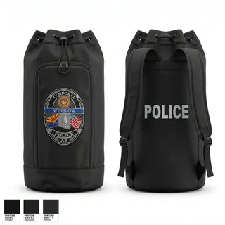 Gear Bag, Winslow Police Department, Police, Teamtime, Team time, sublimation, custom sports apparel, team uniforms, spirit wear, spiritwear, sports uniforms, custom shirts, team store, custom team store, fundraiser sports, apparel fundraiser