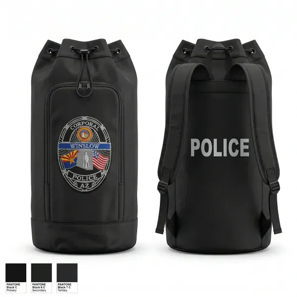 Gear Bag, Winslow Police Department, Police, Teamtime, Team time, sublimation, custom sports apparel, team uniforms, spirit wear, spiritwear, sports uniforms, custom shirts, team store, custom team store, fundraiser sports, apparel fundraiser