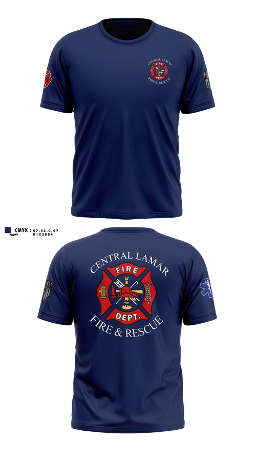 Old School Cotton Feel Shirt, Central Lamar Fire & Rescue, Fire Department, Teamtime, Team time, sublimation, custom sports apparel, team uniforms, spirit wear, spiritwear, sports uniforms, custom shirts, team store, custom team store, fundraiser sports, apparel fundraiser
