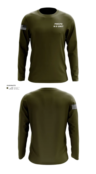 Long Sleeve Performance Shirt, PWCPD K-9 unit, , Teamtime, Team time, sublimation, custom sports apparel, team uniforms, spirit wear, spiritwear, sports uniforms, custom shirts, team store, custom team store, fundraiser sports, apparel fundraiser