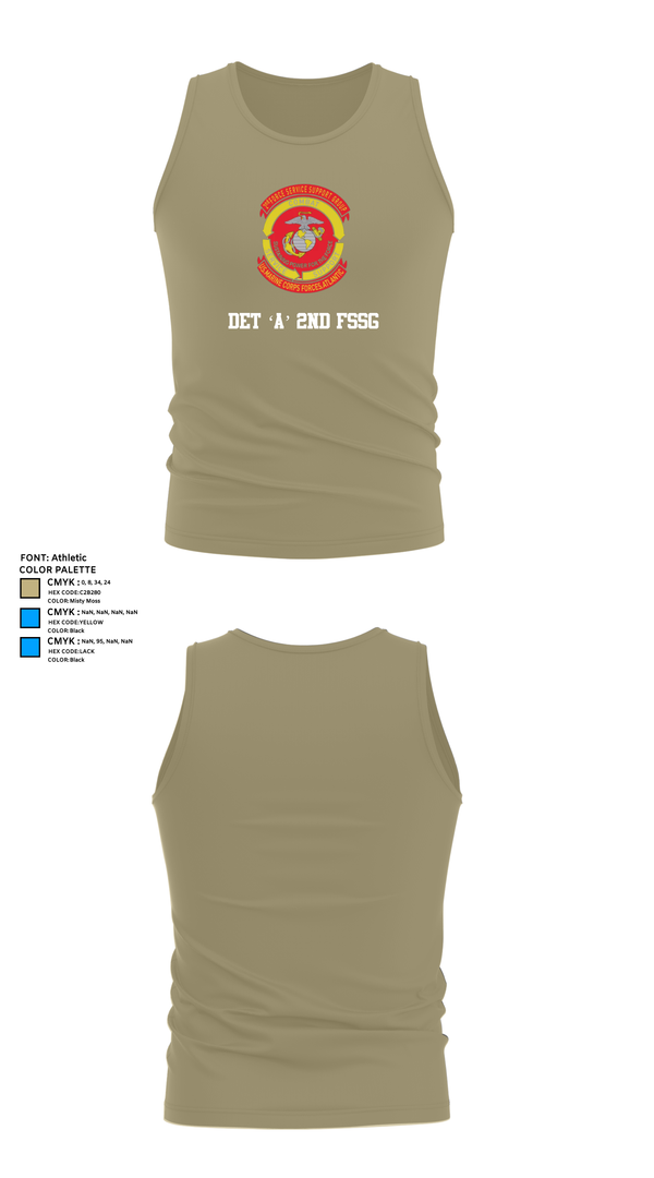 Tank Top, Det ‘A’ 2nd FSSG, , Teamtime, Team time, sublimation, custom sports apparel, team uniforms, spirit wear, spiritwear, sports uniforms, custom shirts, team store, custom team store, fundraiser sports, apparel fundraiser