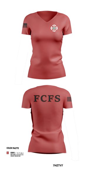 Womens Short Sleeve Vneck Shirt, Fairfield County Fire Service, , Teamtime, Team time, sublimation, custom sports apparel, team uniforms, spirit wear, spiritwear, sports uniforms, custom shirts, team store, custom team store, fundraiser sports, apparel fundraiser