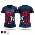 West Virginia Sabers 54265561 Women's Short Sleeve V-neck Shirt - 1