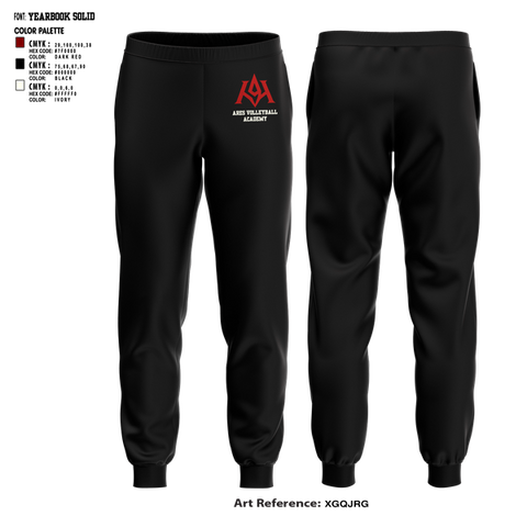 Joggers, Ares Volleyball Academy, Women's Volleyball, Teamtime, Team time, sublimation, custom sports apparel, team uniforms, spirit wear, spiritwear, sports uniforms, custom shirts, team store, custom team store, fundraiser sports, apparel fundraiser