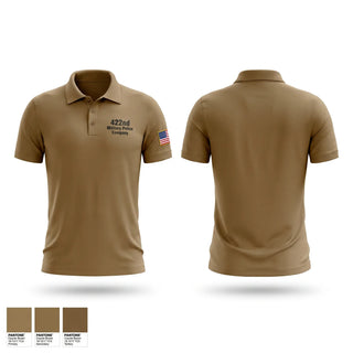 Short Sleeve Performance Polo, 422nd Military Police Company, Army, Teamtime, Team time, sublimation, custom sports apparel, team uniforms, spirit wear, spiritwear, sports uniforms, custom shirts, team store, custom team store, fundraiser sports, apparel fundraiser