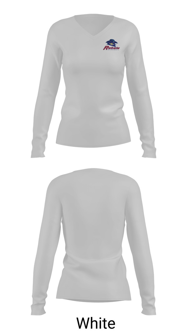 Womens Long Sleeve Vneck Shirt, Rebels Baseball, Baseball, Teamtime, Team time, sublimation, custom sports apparel, team uniforms, spirit wear, spiritwear, sports uniforms, custom shirts, team store, custom team store, fundraiser sports, apparel fundraiser