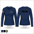 Milton Police Department 45910955 Women's Long Sleeve V-neck Shirt - 1
