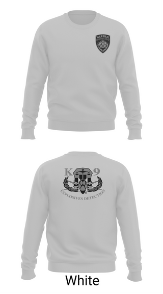 Crew Neck Sweatshirt, Judicial Marshal Explosive Detection, Police, Teamtime, Team time, sublimation, custom sports apparel, team uniforms, spirit wear, spiritwear, sports uniforms, custom shirts, team store, custom team store, fundraiser sports, apparel fundraiser