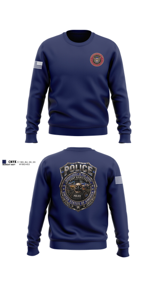 Crew Neck Sweatshirt, Fort Hamilton Police, Police, Teamtime, Team time, sublimation, custom sports apparel, team uniforms, spirit wear, spiritwear, sports uniforms, custom shirts, team store, custom team store, fundraiser sports, apparel fundraiser