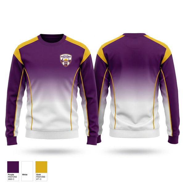 Crew Neck Sweatshirt, United Holyoke Futbol Academy, Women's Soccer, Teamtime, Team time, sublimation, custom sports apparel, team uniforms, spirit wear, spiritwear, sports uniforms, custom shirts, team store, custom team store, fundraiser sports, apparel fundraiser