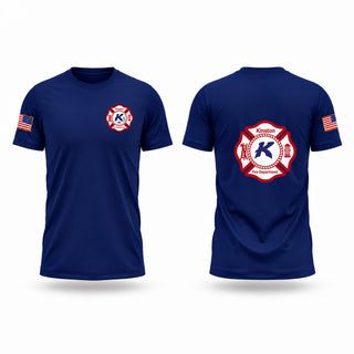 Old School Cotton Feel Shirt, Kinston fire department, Fire Department, Teamtime, Team time, sublimation, custom sports apparel, team uniforms, spirit wear, spiritwear, sports uniforms, custom shirts, team store, custom team store, fundraiser sports, apparel fundraiser