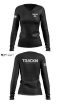 1-67 AR, 51st ESB, 40th ESB Women's Long Sleeve V-neck Shirt - 11