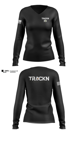 Womens Long Sleeve Vneck Shirt, 1-67 AR, 51st ESB, 40th ESB, Army, Teamtime, Team time, sublimation, custom sports apparel, team uniforms, spirit wear, spiritwear, sports uniforms, custom shirts, team store, custom team store, fundraiser sports, apparel fundraiser