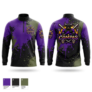 Quarter Zip Jacket, Los Compas, Softball, Teamtime, Team time, sublimation, custom sports apparel, team uniforms, spirit wear, spiritwear, sports uniforms, custom shirts, team store, custom team store, fundraiser sports, apparel fundraiser