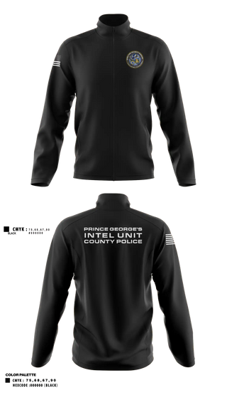 Fleece Jacket, Prince George's County Police Homeland Security Intelligence Unit, Police, Teamtime, Team time, sublimation, custom sports apparel, team uniforms, spirit wear, spiritwear, sports uniforms, custom shirts, team store, custom team store, fundraiser sports, apparel fundraiser