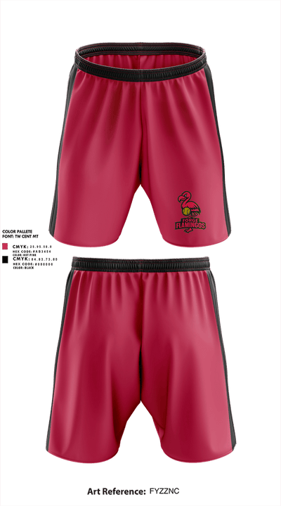Forge Flamingos 45699823 Athletic Shorts With Pockets - 1