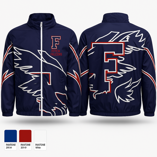 Windbreaker, Fitch Falcons, Women's Soccer, Teamtime, Team time, sublimation, custom sports apparel, team uniforms, spirit wear, spiritwear, sports uniforms, custom shirts, team store, custom team store, fundraiser sports, apparel fundraiser