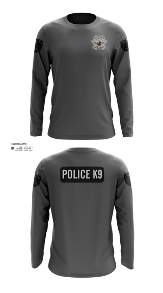 Long Sleeve Performance Shirt, K9, Police, Teamtime, Team time, sublimation, custom sports apparel, team uniforms, spirit wear, spiritwear, sports uniforms, custom shirts, team store, custom team store, fundraiser sports, apparel fundraiser