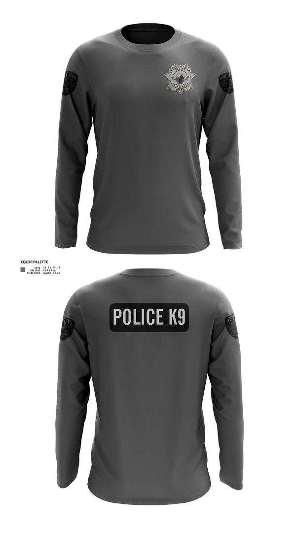 Long Sleeve Performance Shirt, K9, Police, Teamtime, Team time, sublimation, custom sports apparel, team uniforms, spirit wear, spiritwear, sports uniforms, custom shirts, team store, custom team store, fundraiser sports, apparel fundraiser