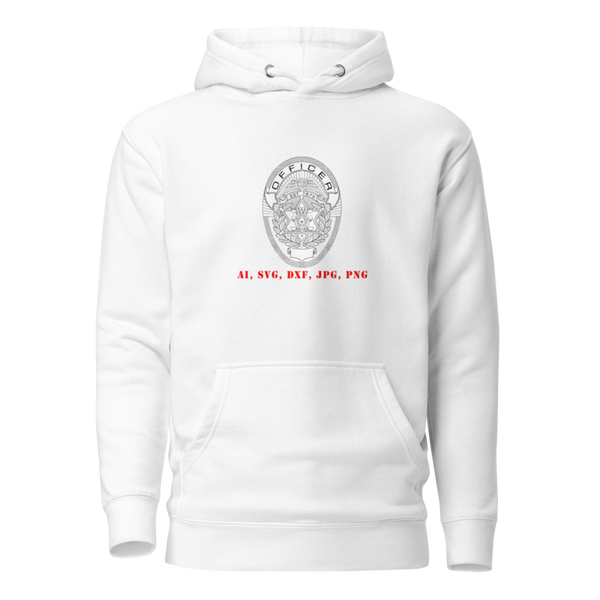 Unisex Hoodie - 1 - White