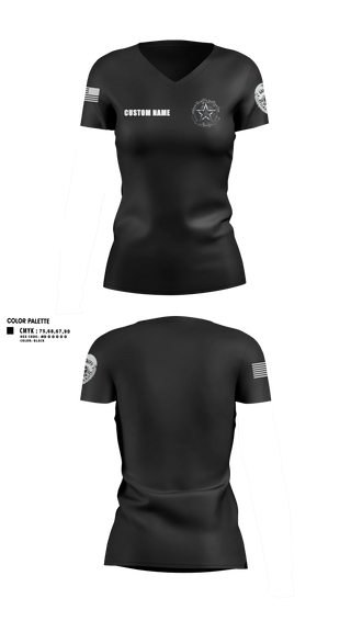 Womens Short Sleeve Vneck Shirt, Lonestar Security and Investigations, LLC, Police, Teamtime, Team time, sublimation, custom sports apparel, team uniforms, spirit wear, spiritwear, sports uniforms, custom shirts, team store, custom team store, fundraiser sports, apparel fundraiser
