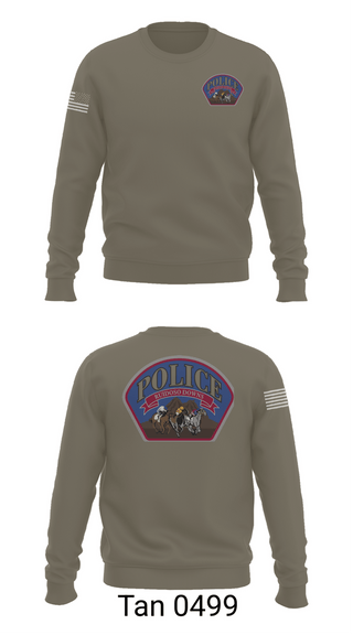 Crew Neck Sweatshirt, Ruidoso Downs Police, Police, Teamtime, Team time, sublimation, custom sports apparel, team uniforms, spirit wear, spiritwear, sports uniforms, custom shirts, team store, custom team store, fundraiser sports, apparel fundraiser