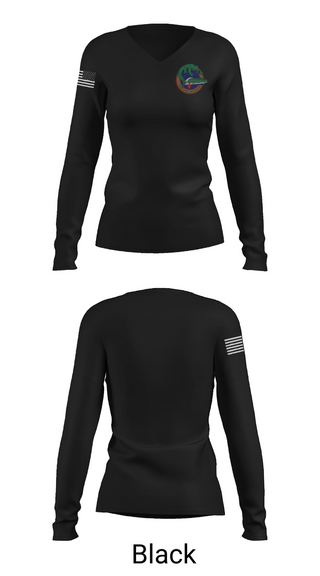 Womens Long Sleeve Vneck Shirt, 2d Assault Amphibian Battalion, , Teamtime, Team time, sublimation, custom sports apparel, team uniforms, spirit wear, spiritwear, sports uniforms, custom shirts, team store, custom team store, fundraiser sports, apparel fundraiser