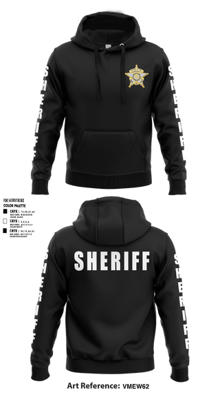 Hoodie, SHERIFF, Police, Teamtime, Team time, sublimation, custom sports apparel, team uniforms, spirit wear, spiritwear, sports uniforms, custom shirts, team store, custom team store, fundraiser sports, apparel fundraiser