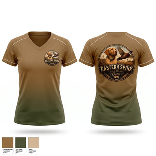 Womens Short Sleeve Vneck Shirt, Eastern Spink Guide Service, , Teamtime, Team time, sublimation, custom sports apparel, team uniforms, spirit wear, spiritwear, sports uniforms, custom shirts, team store, custom team store, fundraiser sports, apparel fundraiser