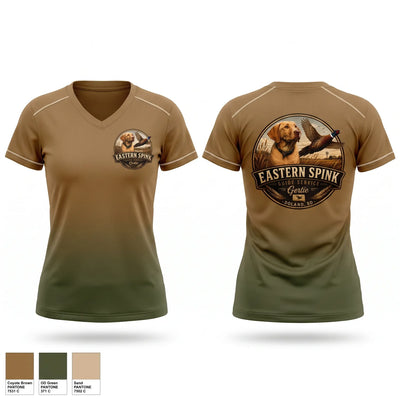 Eastern Spink Guide Service Women's Short Sleeve V-neck Shirt - 1
