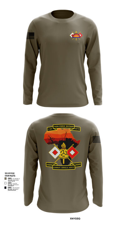 Task Force Bataan 78536207 Long Sleeve Performance Shirt 103