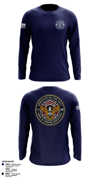 Long Sleeve Performance Shirt, Sarasota County Fire Department, , Teamtime, Team time, sublimation, custom sports apparel, team uniforms, spirit wear, spiritwear, sports uniforms, custom shirts, team store, custom team store, fundraiser sports, apparel fundraiser