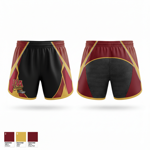 Track Shorts, DeAnza High School Dons, Track & Field, Teamtime, Team time, sublimation, custom sports apparel, team uniforms, spirit wear, spiritwear, sports uniforms, custom shirts, team store, custom team store, fundraiser sports, apparel fundraiser