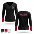 Falcons 93213700 Women's Long Sleeve V-neck Shirt - 1