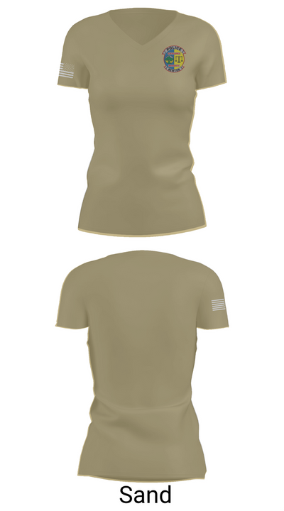 Newton Police Department 7766110 Women's Short Sleeve V-neck Shirt - 84