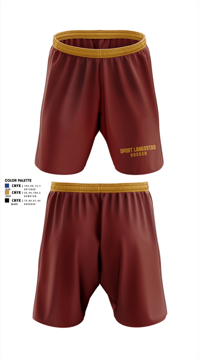 BLUE MACAW 29121556 Mens Soccer Shorts - 1