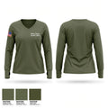 Modoc County Sheriff’s Office Women's Long Sleeve V-neck Shirt - 1