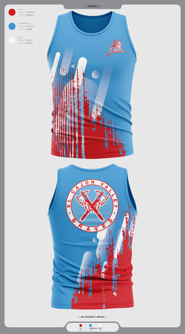 Tank Top, El Cajon Valley High School Cheer, Cheer, Teamtime, Team time, sublimation, custom sports apparel, team uniforms, spirit wear, spiritwear, sports uniforms, custom shirts, team store, custom team store, fundraiser sports, apparel fundraiser