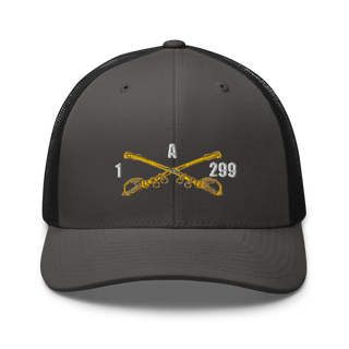 A Troop, 1st squadron-299th Calvary Regiment 70291790 Retro Trucker Hat | Yupoong 6606