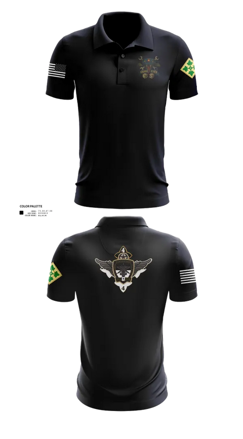Short Sleeve Performance Polo, 4-4 AB ECHO COMPANY, , Teamtime, Team time, sublimation, custom sports apparel, team uniforms, spirit wear, spiritwear, sports uniforms, custom shirts, team store, custom team store, fundraiser sports, apparel fundraiser