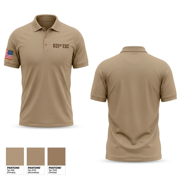 Short Sleeve Performance Polo, 631st ESC, Army, Teamtime, Team time, sublimation, custom sports apparel, team uniforms, spirit wear, spiritwear, sports uniforms, custom shirts, team store, custom team store, fundraiser sports, apparel fundraiser