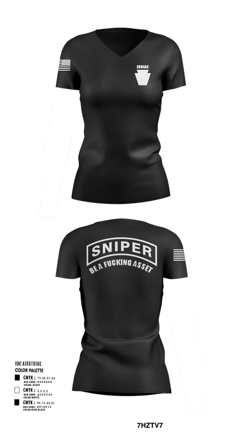 Womens Short Sleeve Vneck Shirt, , National Guard, Teamtime, Team time, sublimation, custom sports apparel, team uniforms, spirit wear, spiritwear, sports uniforms, custom shirts, team store, custom team store, fundraiser sports, apparel fundraiser
